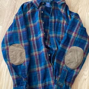Pendleton 100% wool flannel.